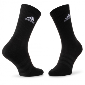 Ponožky - ADIDAS-CUSH CRW 3PP BLACK/BLACK/WHITE Čierna 34/36 2
