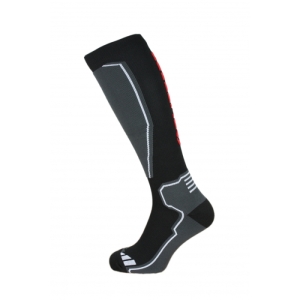 Lyžiarske kompresné podkolienky - BLIZZARD-Compress 85 ski socks, black/grey Čierna 39/42