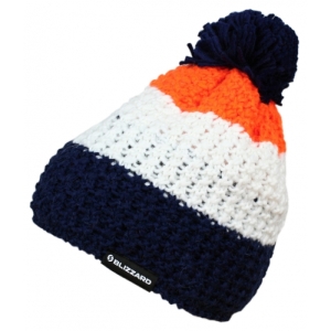Zimná čiapka - BLIZZARD-Tricolor, blue/white/orange Mix UNI