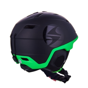 Lyžiarska prilba - BLIZZARD-Double ski helmet, black matt/neon green, big logo Čierna 60/63 cm 20/21 3