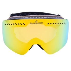 Lyžiarske okuliare - BLIZZARD-Ski Gog. 985 MDAVZO, black matt, smoke2, orange revo Čierna UNI 1