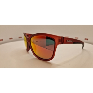 Športové okuliare - BLIZZARD-Sun glasses POLSF702140, rubber trans. dark red, 65-16-135 Červená 65-16-135 1