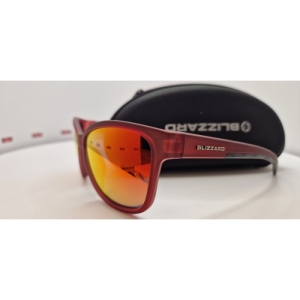 Športové okuliare - BLIZZARD-Sun glasses POLSF702140, rubber trans. dark red, 65-16-135 Červená 65-16-135 2