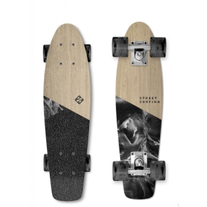 Skateboard - STREET SURFING-BEACH BOARD WOOD Dimension Čierna