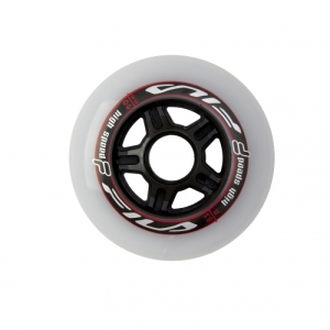 Náhradné kolieska na korčule - FILA SKATES-FILA WHEELS 6x90MM/83A WHT/RED Biela