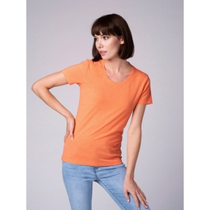 Dámske tričko s krátkym rukávom - VOLCANO-T-DIANA-ORANGE MEL Oranžová XS