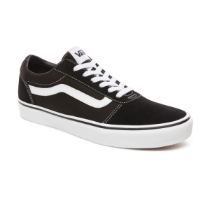 Pánska rekreačná obuv - VANS-MN Ward-(Suede Canvas) black/whit Čierna 42,5