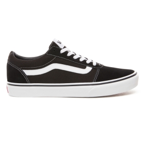 Pánska rekreačná obuv - VANS-MN Ward-(Suede Canvas) black/whit Čierna 42,5 1