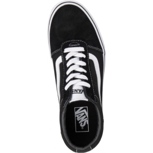 Pánska rekreačná obuv - VANS-MN Ward-(Suede Canvas) black/whit Čierna 42,5 4