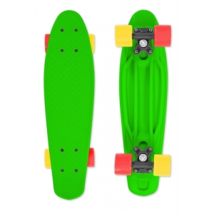 Skateboard - FIZZ-BOARD Green, Red-Yellow, zelený 80 Kg 5+ Zelená