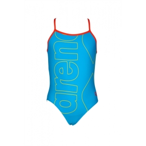 Dievčenské plavecké jednodielne plavky - ARENA-KIDS GIRL ONE PIECE Blue II Modrá 110