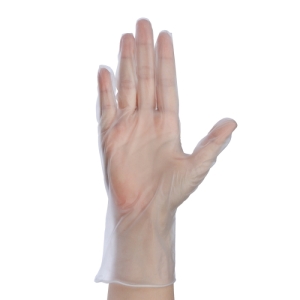 Ochranné rukavice - EXISPORT-PVC rukavice (100ks balenie) Biela M 1