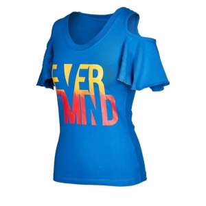 Dámske tričko s krátkym rukávom - AUTHORITY-TMIND_SRdk blue Modrá M
