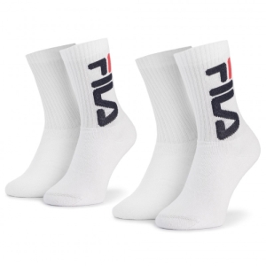 Ponožky do inline korčúľ - FILA-F9598 SOCKS 2-PACK-300-WHITE Biela 35/38