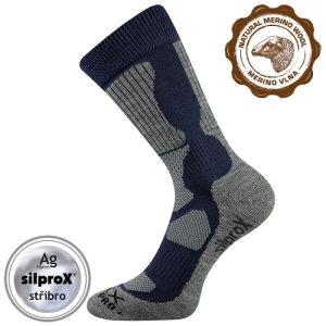 Turistické ponožky - VOXX-Merino Etrex EXI dark blue Šedá 39/42 1