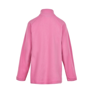 Dievčenská lyžiarska flisová mikina - COLOR KIDS-Fleece pulli, Solid-Fuchsia Pink Ružová 110 1
