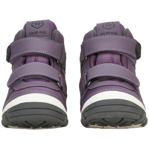 Dievčenské zimné topánky nízke - COLOR KIDS-Boots Low Cut, W. Two velcro-Arctic Dusk Fialová 32 2