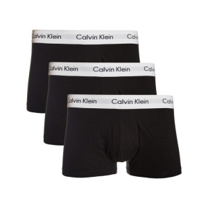 Pánske boxerky - CALVIN KLEIN-CK LOW RISE TRUNKS-3 pack Black Čierna L