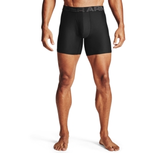 Pánske boxerky - UNDER ARMOUR-UA Tech 6in 2 Pack-BLK Čierna S 4