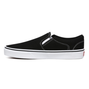 Pánska rekreačná obuv - VANS-MN Asher Canvas black/white Čierna 40,5 2