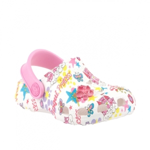 Detské kroksy (rekreačná obuv) - COQUI-Little frog white/pink Biela 22/23