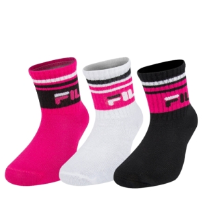 Dievčenské ponožky do inline korčúľ - FILA-GIRLS-F6114N SOCKS 3-PACK-805 FLOWER Mix 31/34