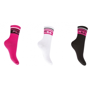 Dámske ponožky do inline korčúľ - FILA-WOMEN-F6114N SOCKS 3-PACK-805 FLOWER Mix 39/42
