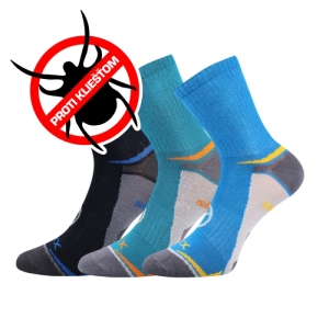 Chlapčenské turistické repelentné ponožky - VOXX-Optifanik 03-Blue/Dark blue/light blue Modrá 25/29