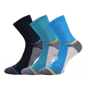 Chlapčenské turistické repelentné ponožky - VOXX-Optifanik 03-Blue/Dark blue/light blue Modrá 25/29 1