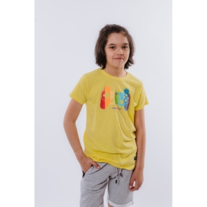 Chlapčenské tričko s krátkym rukávom - AUTHORITY KIDS-T-PLAYKO_yellow Žltá 152/158