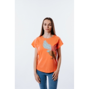Dámske tričko s krátkym rukávom - AUTHORITY-T-EAGLE_coral Oranžová XS