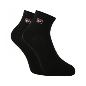 Ponožky - FILA-F9303 SOCKS QUARTER PLAIN 3 PACK-200 BLACK Čierna 43/46