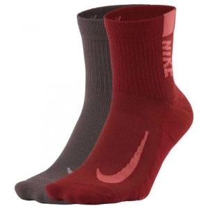 Dámske bežecké ponožky - NIKE-U NK MLTPLIER ANKLE 2PR Mix 38/42