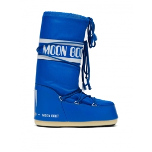 Dámske vysoké zimné topánky - MOON BOOT-Icon Nylon electric blue Modrá 39/41