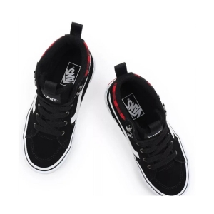 Pánska vychádzková obuv - VANS-MN Filmore HI Vansguard (Suede) black/red plaid Čierna 44,5 3