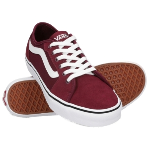 Pánska vychádzková obuv - VANS-MN Filmore Decon (Suede/Canvas) port royal/white Červená 45 3