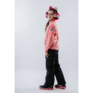 Dievčenská lyžiarska flisová mikina - AUTHORITY KIDS-F-JANKA_peach Ružová 152/158 4