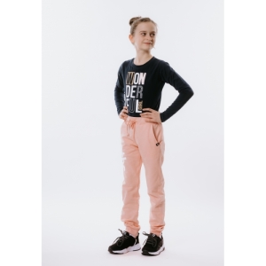 Dievčenské tričko s dlhým rukávom - AUTHORITY KIDS-T-WONDERFUL navy Modrá 152/158 4