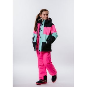 Dievčenská lyžiarska bunda - AUTHORITY KIDS-SJ-STRIPE G Mix 152/158 2