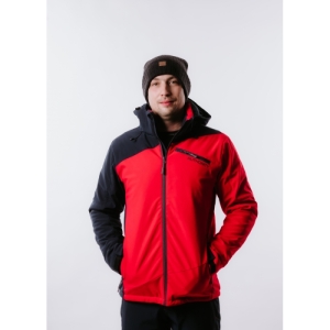Pánska lyžiarska softshellová bunda - AUTHORITY-SJ-GEMINUS_red Červená XL