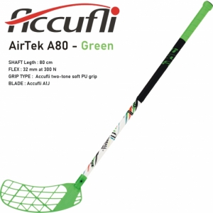Florbalová hokejka - ACCUFLI-AirTek A80 Green R Zelená 80 cm Pravá 2022 1