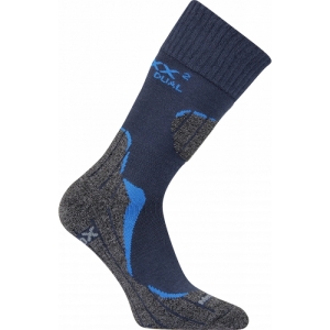 Turistické ponožky - VOXX-Merino-Dualix-Dark blue Modrá 39/42