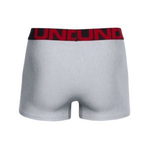 Pánske boxerky - UNDER ARMOUR-UA Tech 3in 2 Pack-GRY Šedá M 2