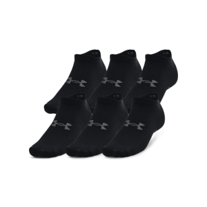 Ponožky - UNDER ARMOUR-UA Essential No Show 6 Pack-BLK Čierna 36/41