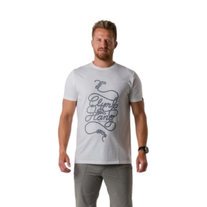 Pánske turistické tričko s krátkym rukávom - NORTHFINDER-DELBERT-TR-3818OR-377-white Biela XXL