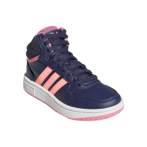 Dievčenská rekreačná obuv - ADIDAS-Hoops Mid 3.0 shadow navy/acid red/rose tone Modrá 40 1