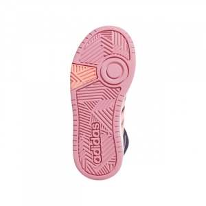 Dievčenská rekreačná obuv - ADIDAS-Hoops Mid 3.0 shadow navy/acid red/rose tone Modrá 40 4