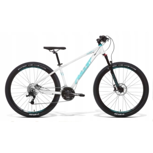 Dámsky horský bicykel - AMULET-27,5 Wild cat 3.0 - white shiny Biela 27,5" S 2022