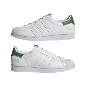 Vychádzková obuv - ADIDAS ORIGINALS-Superstar cloud white/off white/green Biela 46 4