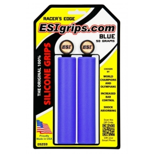 Rukoväte na riadidlá - ESI-Racers Edge Blue I Modrá